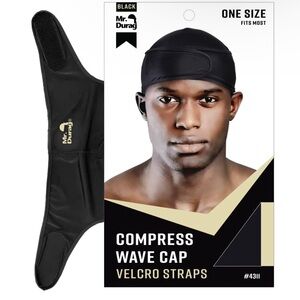 Black Compress Wave Cap